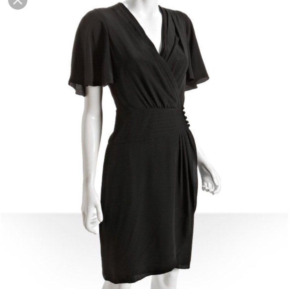 BCBG maxazria black wrap dress